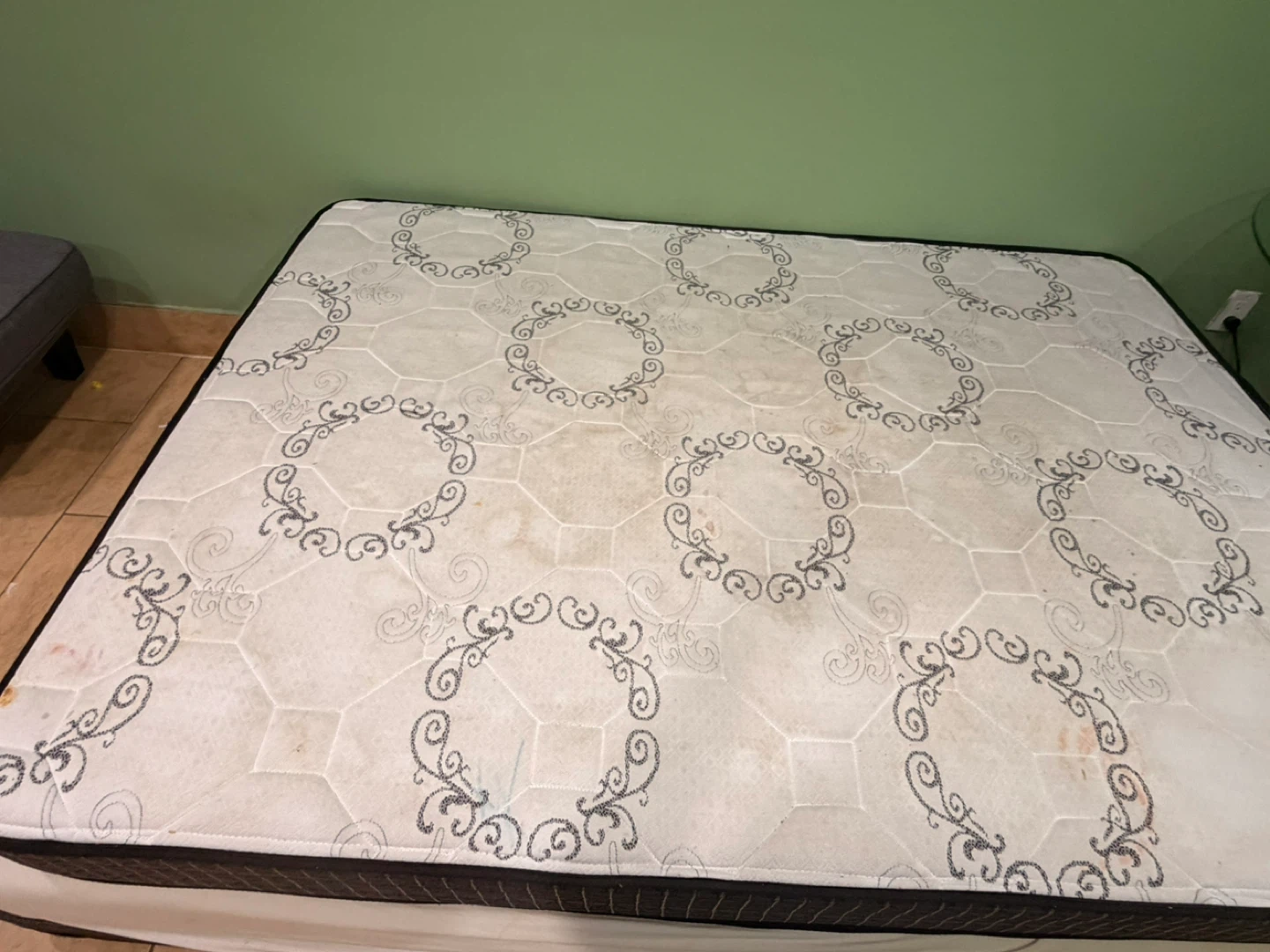 Queen Size Mattress with the bottom frame- Moving sale - photo 3