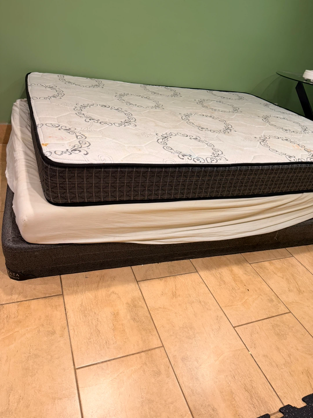 Queen Size Mattress with the bottom frame- Moving sale - photo 2