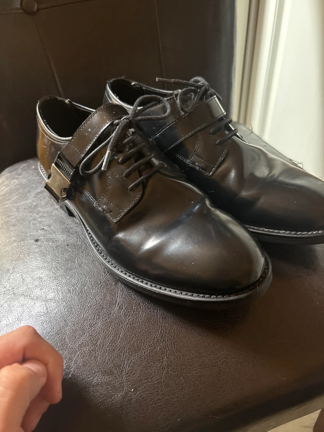 ALDO Black Patent Leather Dress Shoes - photo 2