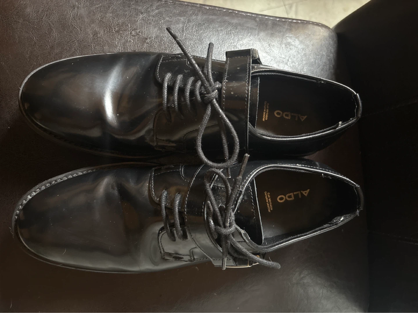 ALDO Black Patent Leather Dress Shoes