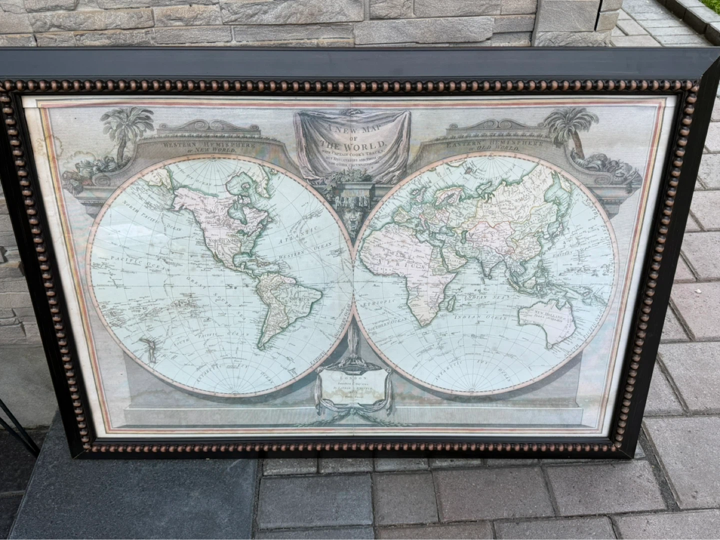 Framed World Map Art Print