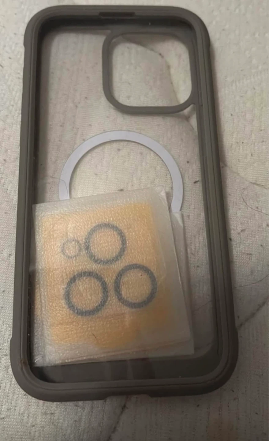 iPhone 15 pro max case comes with case and lens protectors
