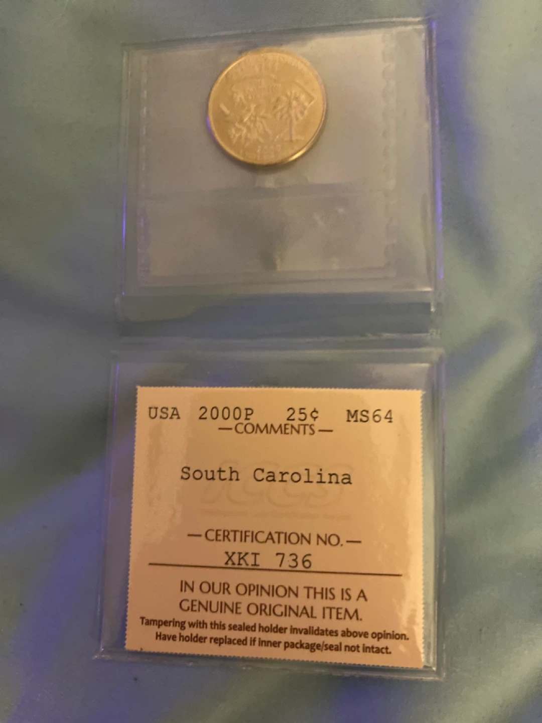2000 South Carolina Quarter