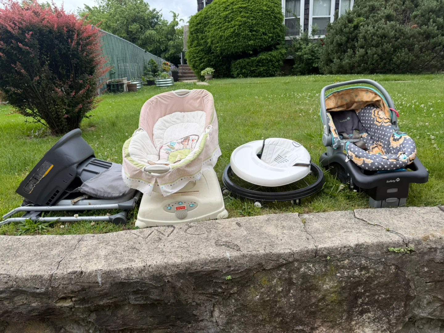 Baby Gear Bundle: Infant Carrier, Bouncer & Walker