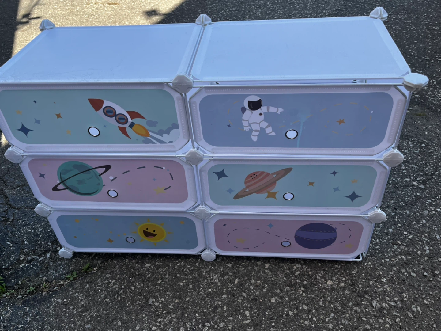 Kids Storage Unit with Space Theme - photo 5