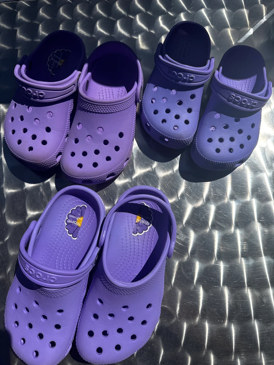 Purple Crocs