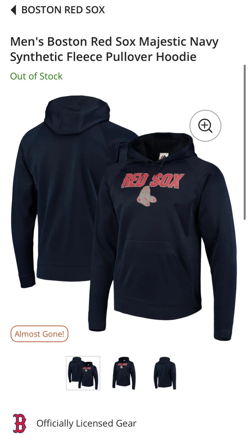 Brand New Without Tags Boston Red Sox Men’s Medium Hoodie
