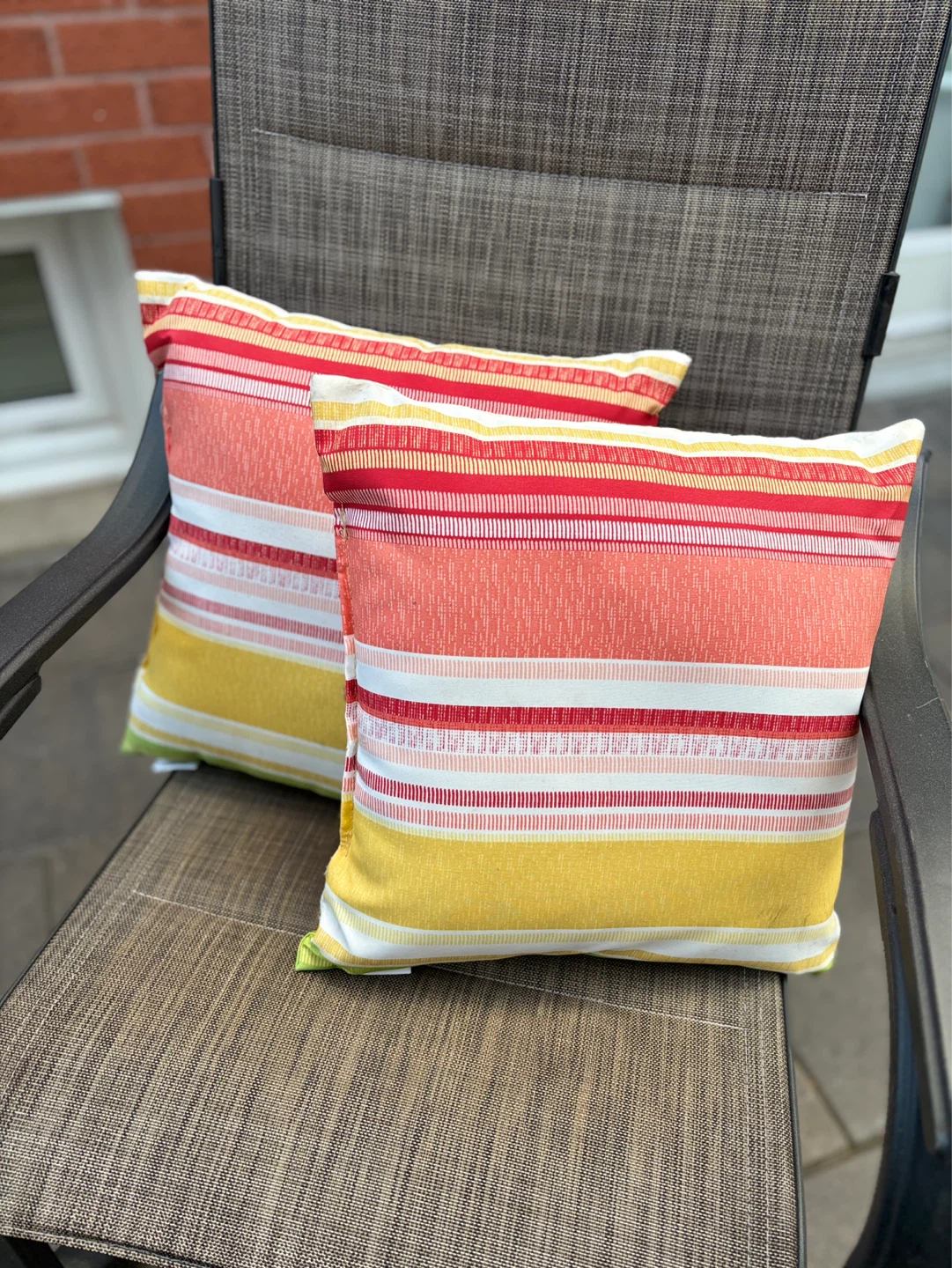 Striped Accent Pillows (Set of 2) 16x16