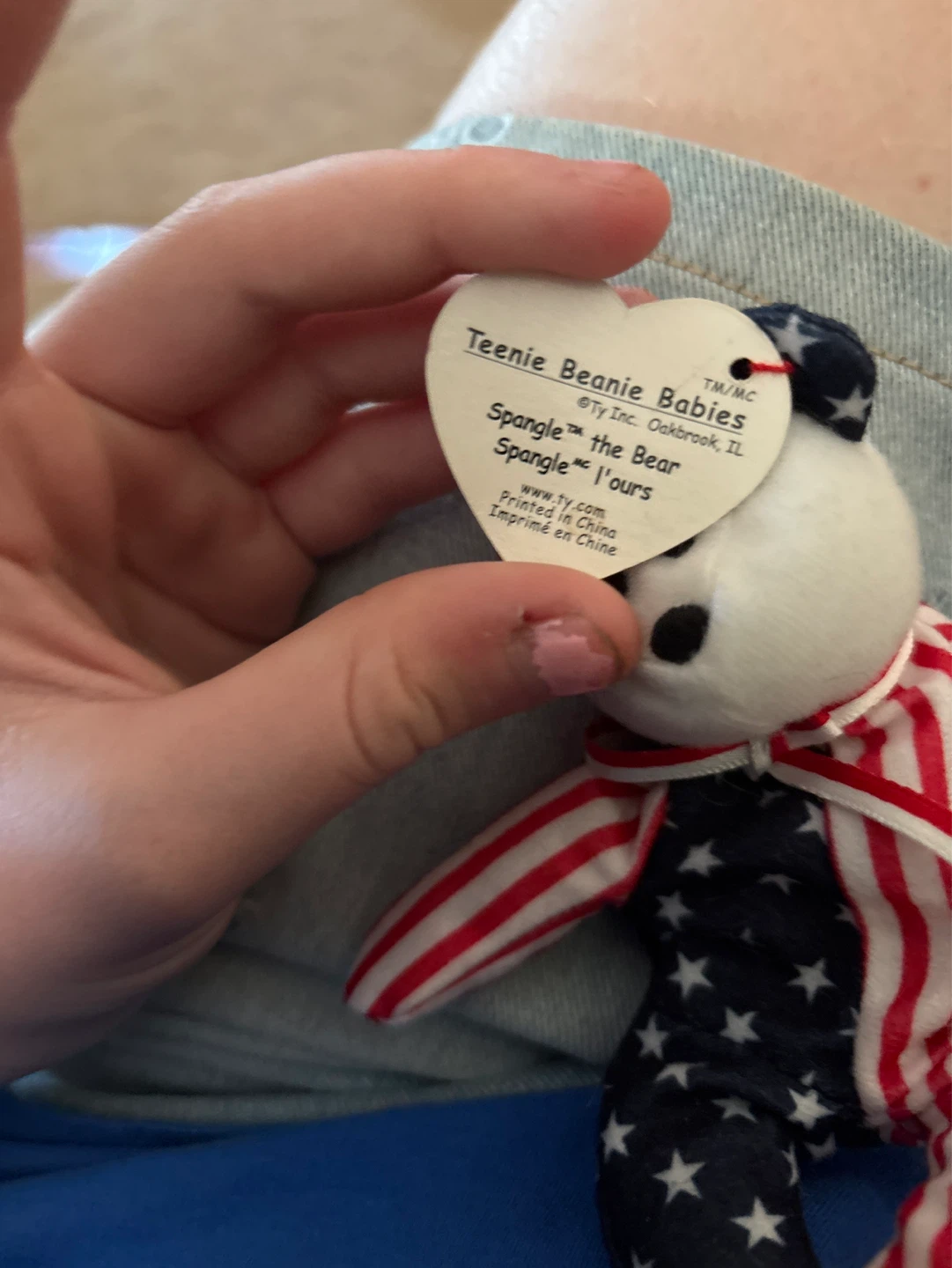 Teenie Beanie Babies Spangle the Bear - photo 2