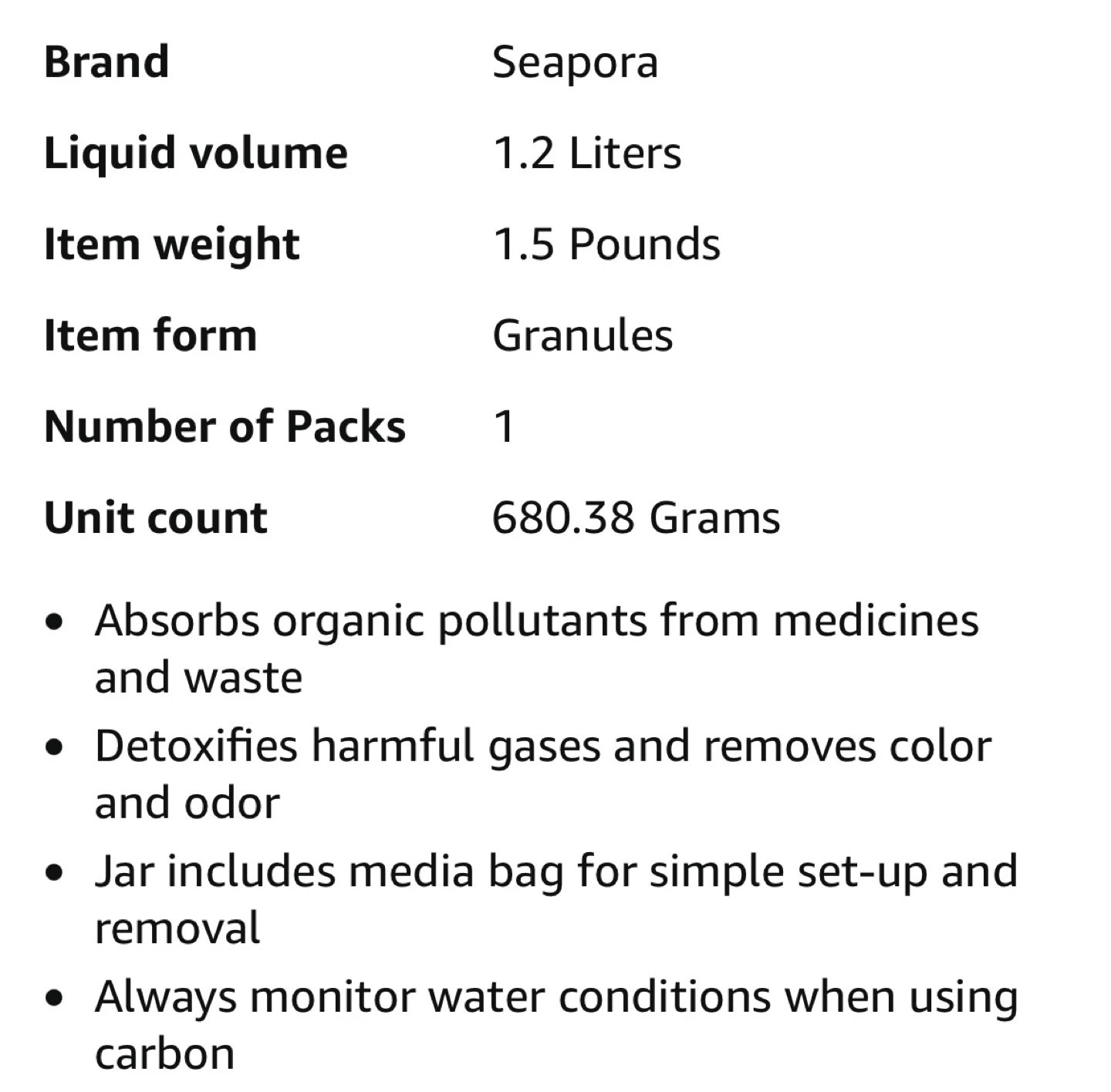 Aquarium Masters Activated Carbon 2.0L – Brand New Sealed - photo 4