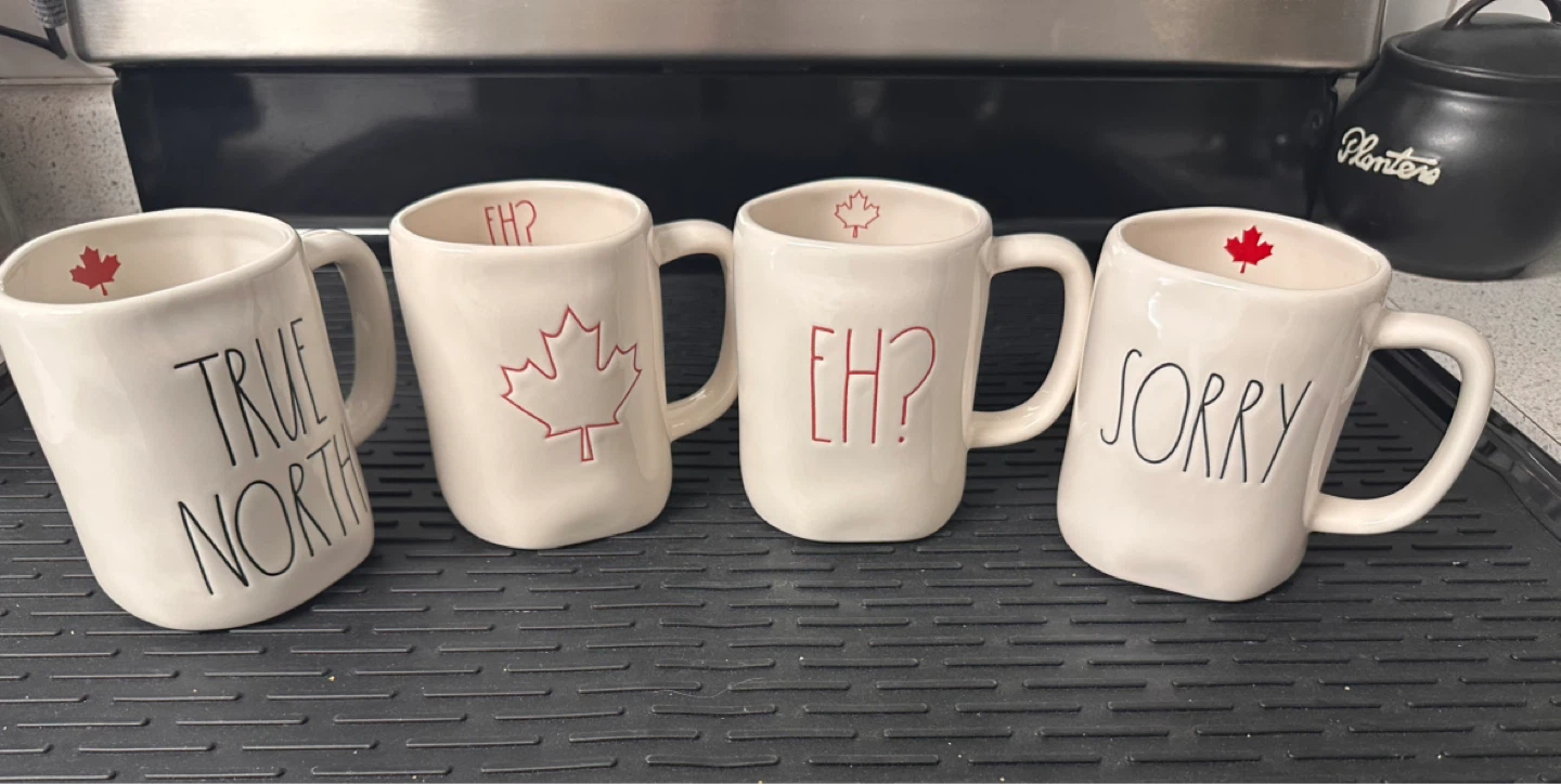 Rae Dunn "Eh?" Canadian Maple Leaf Mug