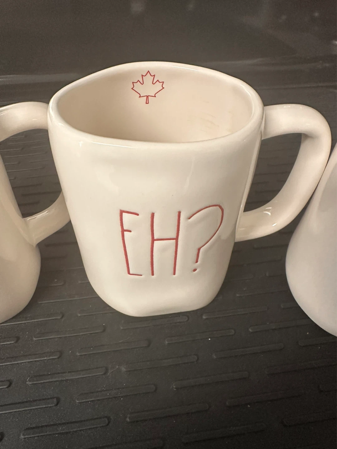 Rae Dunn "Eh?" Canadian Maple Leaf Mug - photo 5