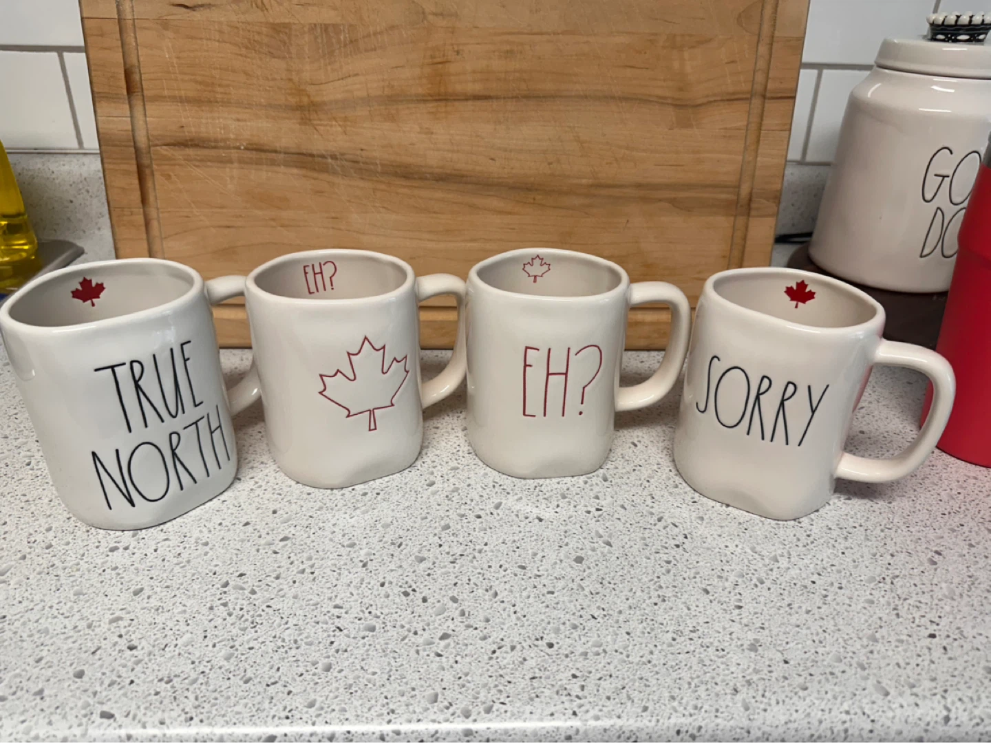 Rae Dunn "Eh?" Canadian Maple Leaf Mug - photo 2