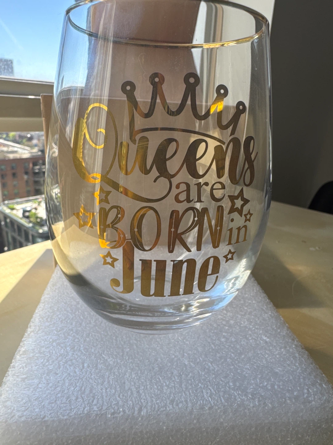 Onebttl Wine Glass - Queens are Born in June - photo 4