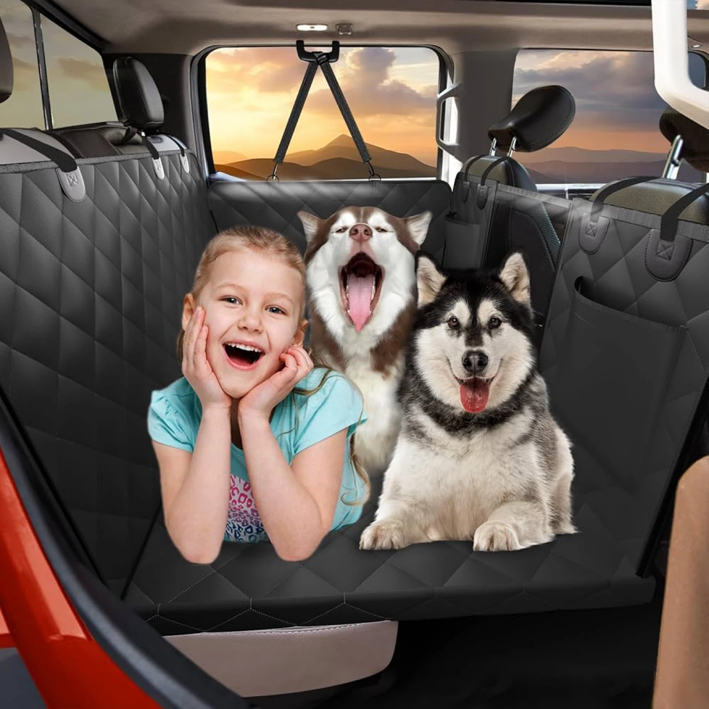 Rouwinne Back Seat Extender for Dogs - Truck - BN