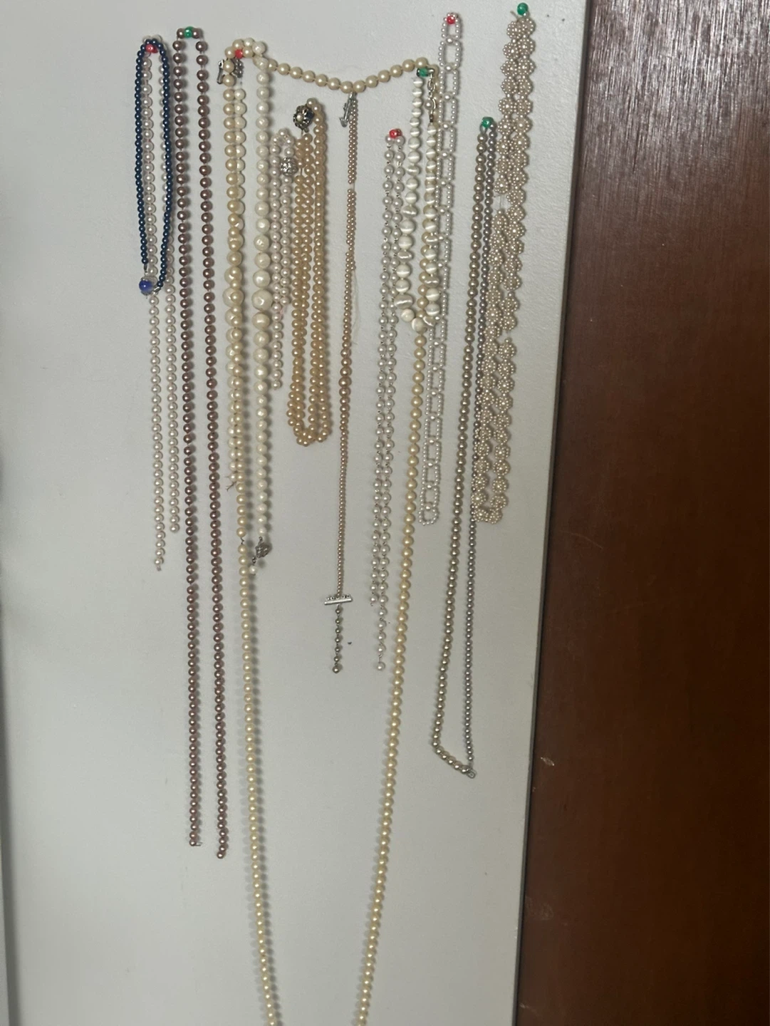 Large faux pearl lot sold as is