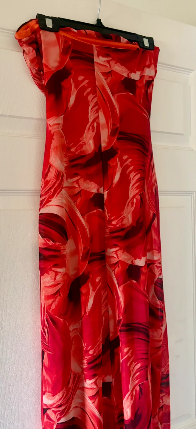 Strapless Ruched Maxi Dress - Size Small - photo 2