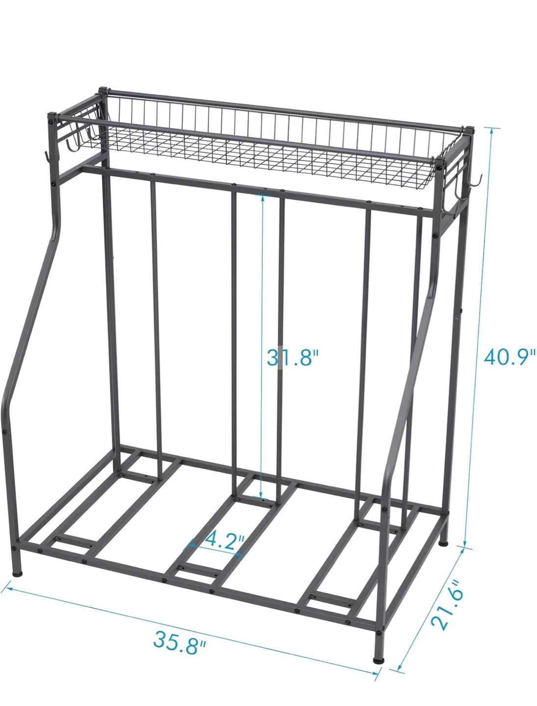 Floor Parking Storage Stand for 3 Bikes B6B - photo 2