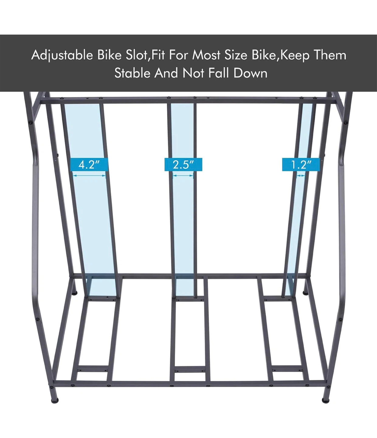 Floor Parking Storage Stand for 3 Bikes B6B - photo 4