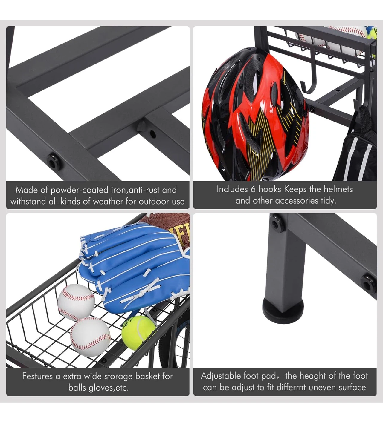 Floor Parking Storage Stand for 3 Bikes B6B - photo 5