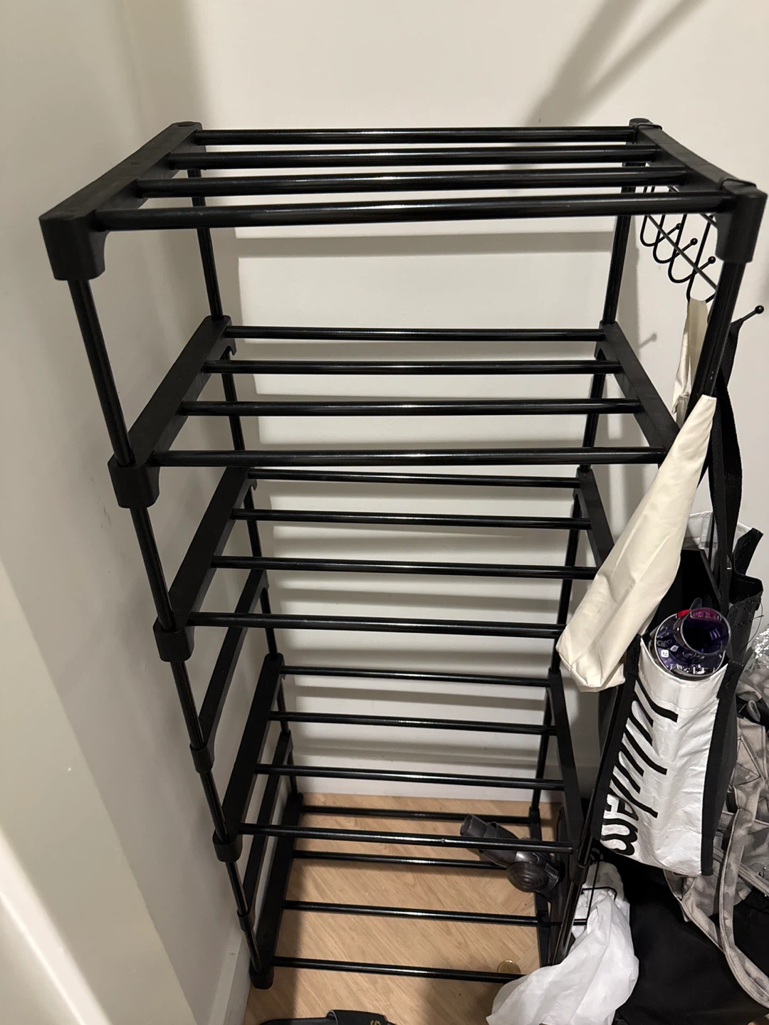 Black Metal Shoe Rack