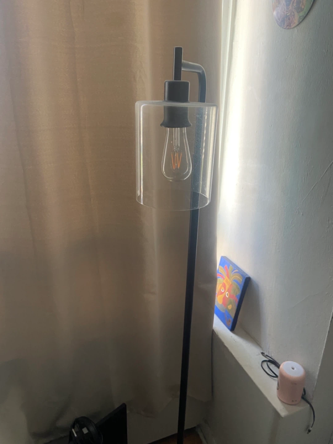 Modern Floor Lamp with Glass Shade - photo 3