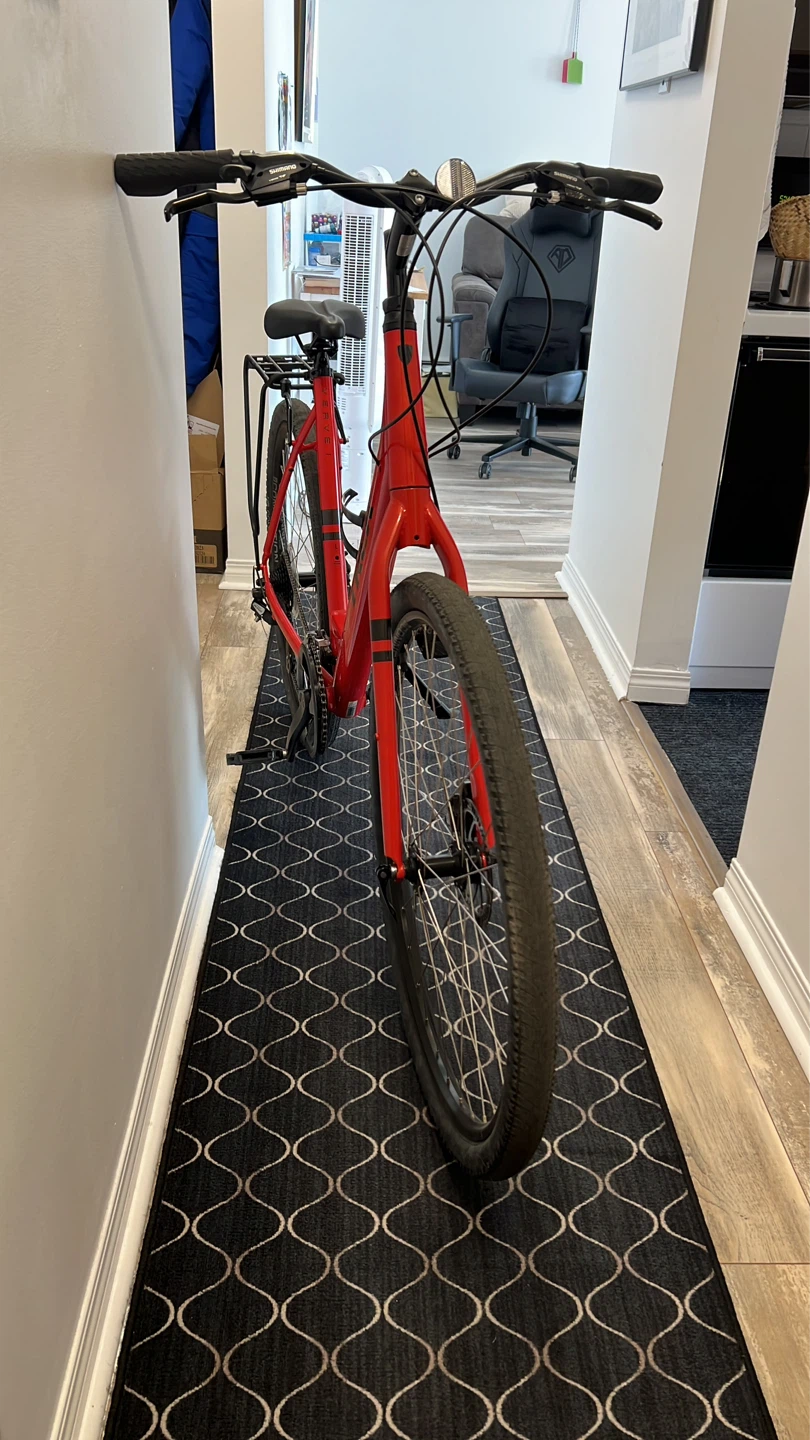 Trek Red Hybrid Bike with Rack - photo 2