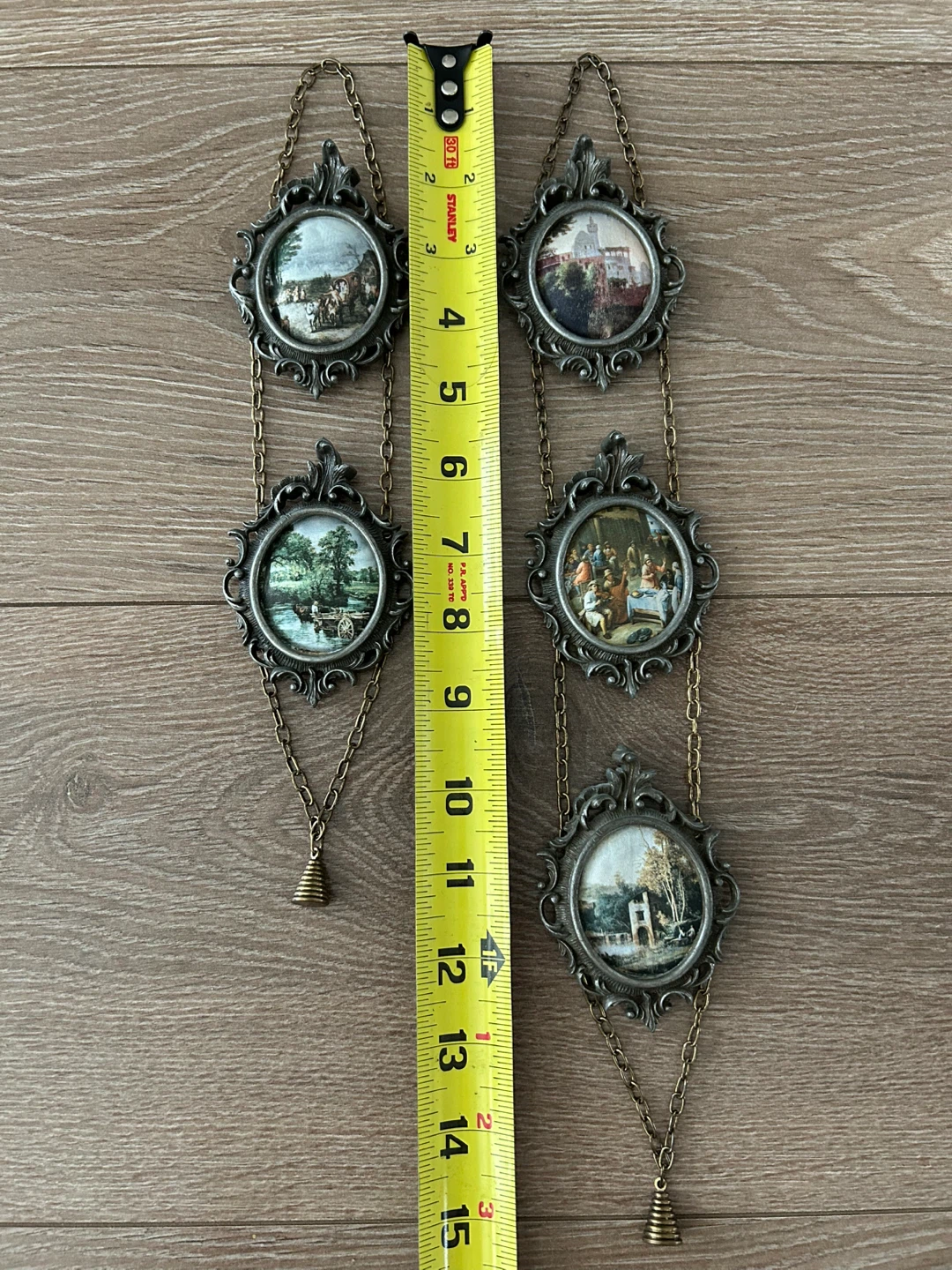 Vintage Italian Hanging Miniature Picture Frames – Set of 2 - photo 2