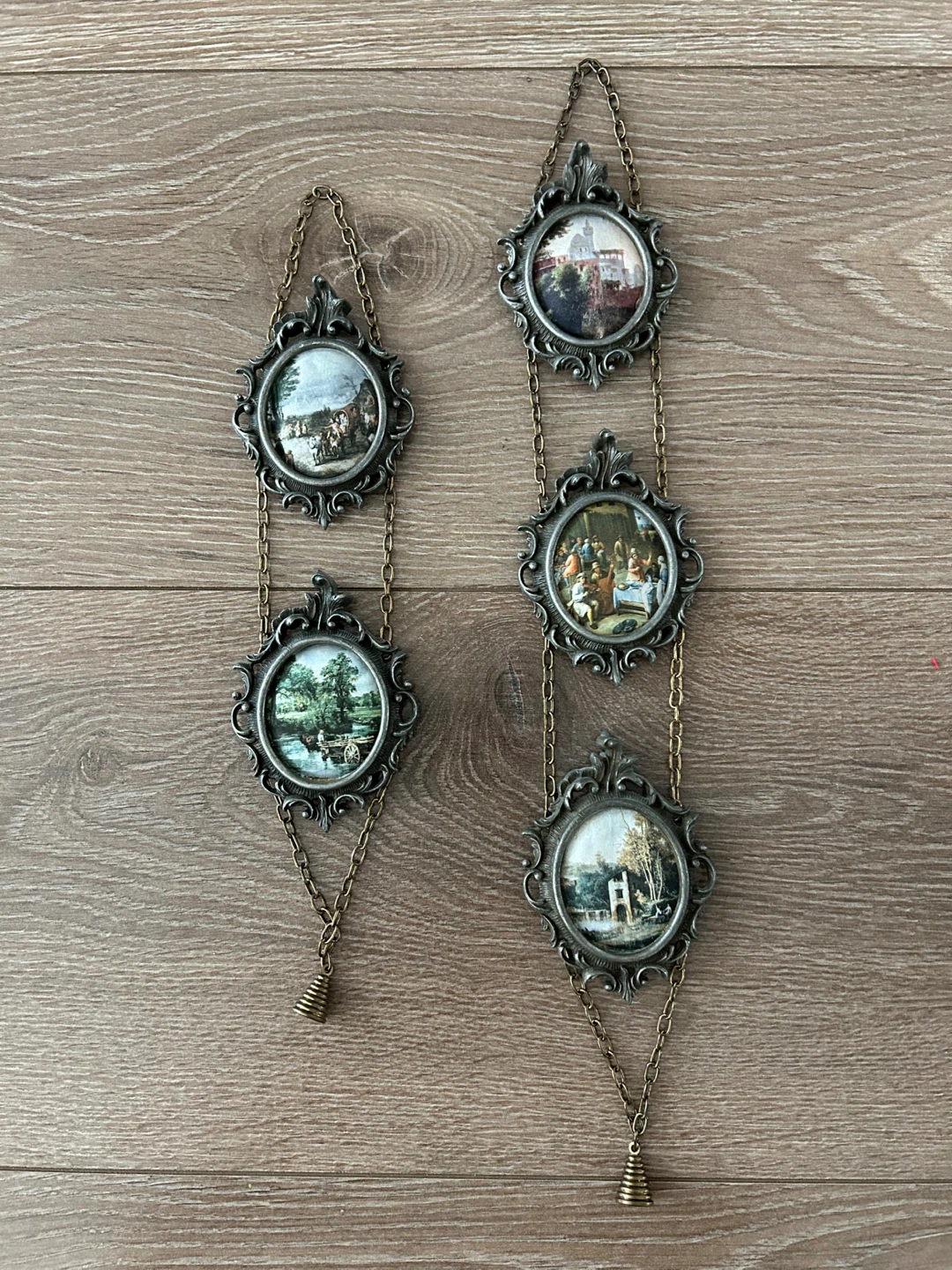 Vintage Italian Hanging Miniature Picture Frames – Set of 2 - photo 4