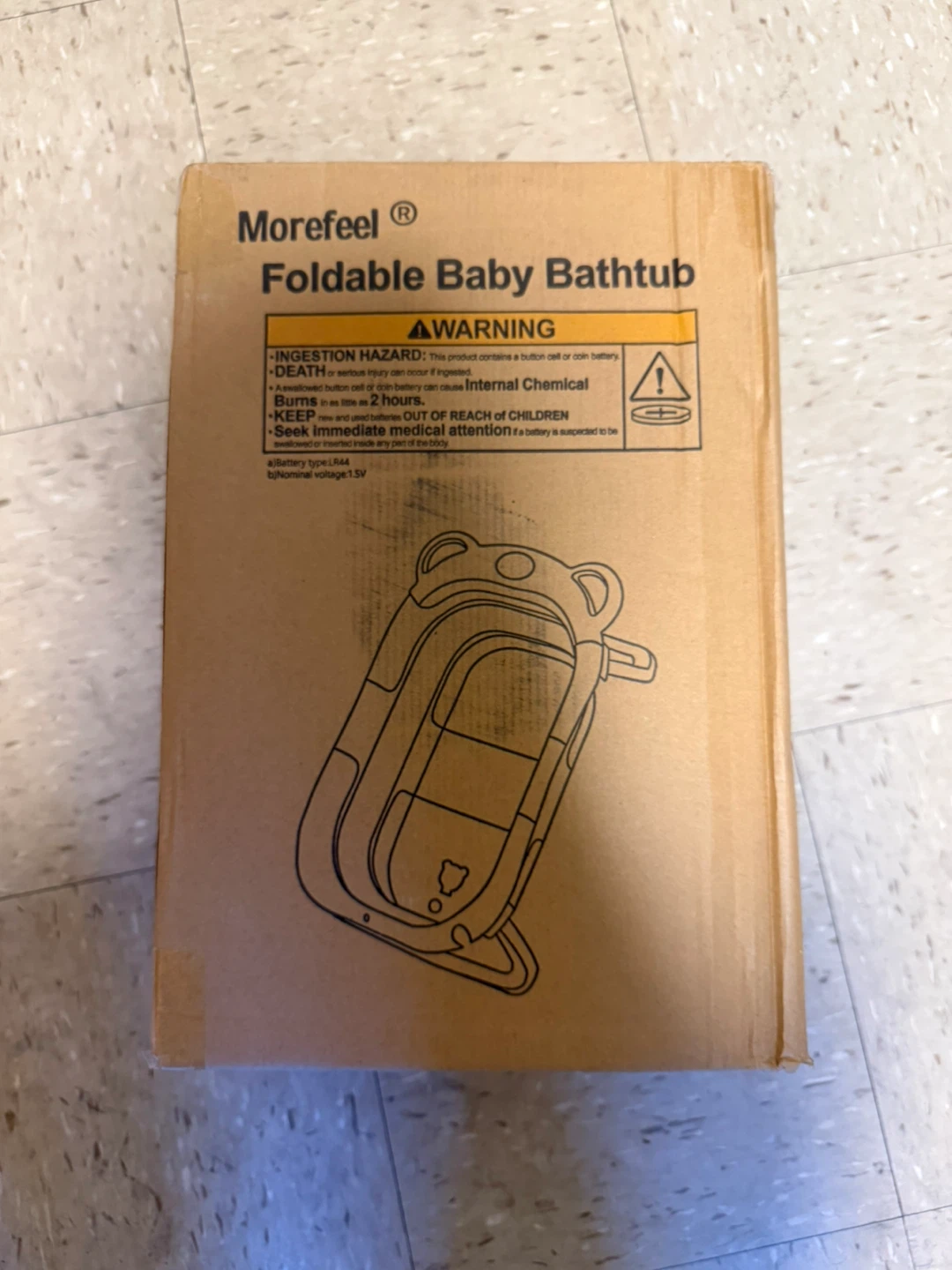 Morefeel Foldable Baby Bathtub (Grey)