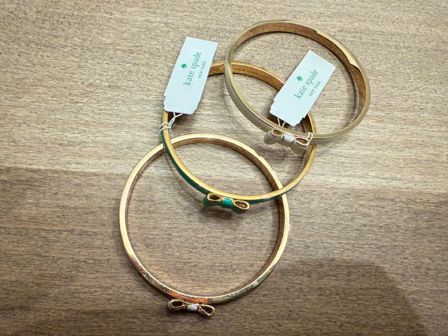 Kate Spade Bow Bangle Bracelets Set of 3 - photo 2