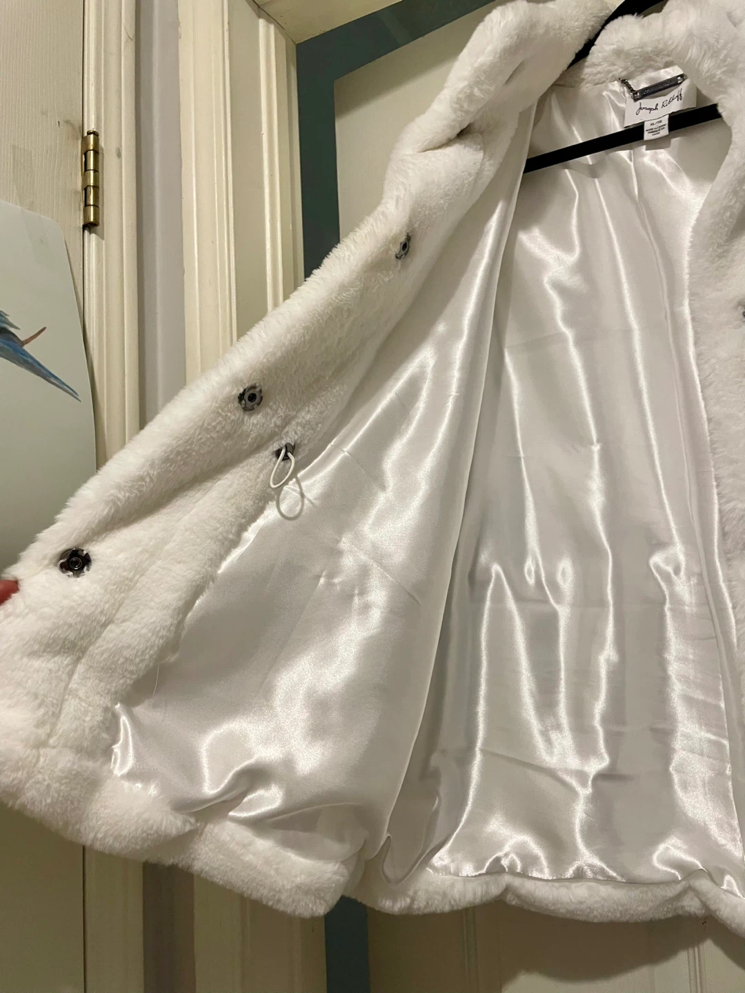Joseph Ribkoff White Faux Fur Vest XL - photo 2