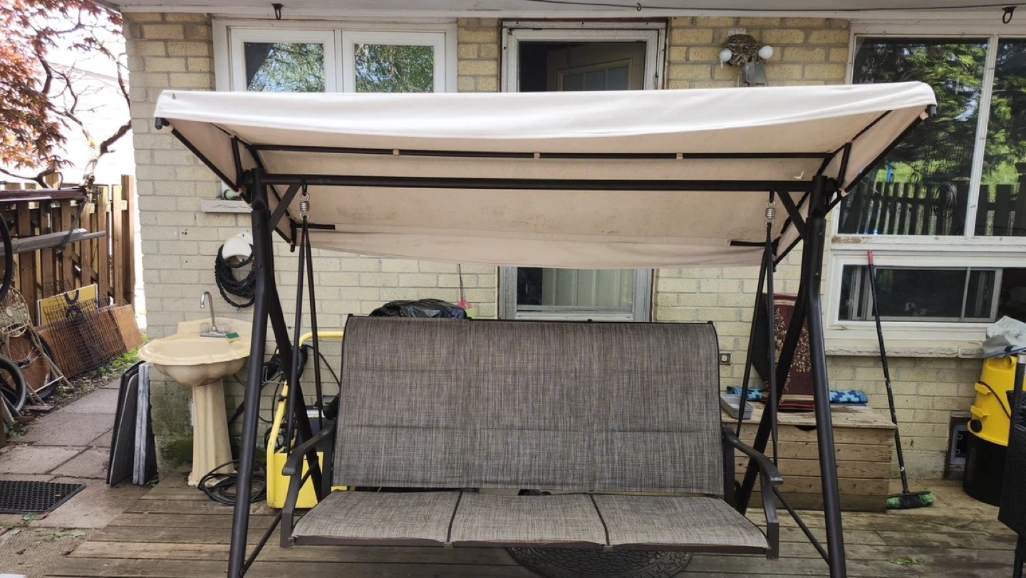 Patio Swing with Canopy
