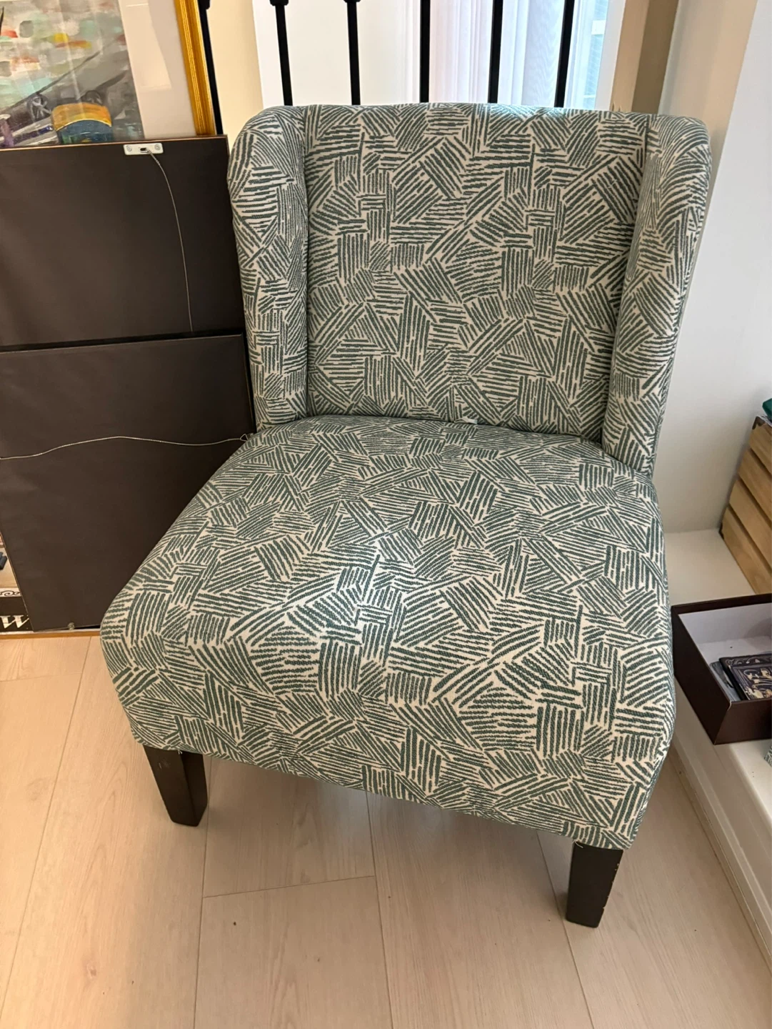 Accent Chair with Patterned Upholstery