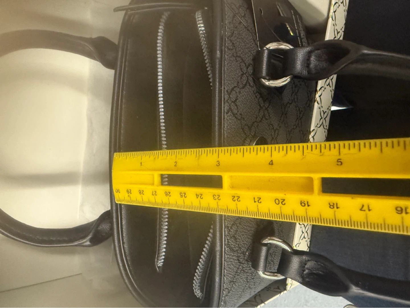 Nine West Black Monogram Handbag - photo 3