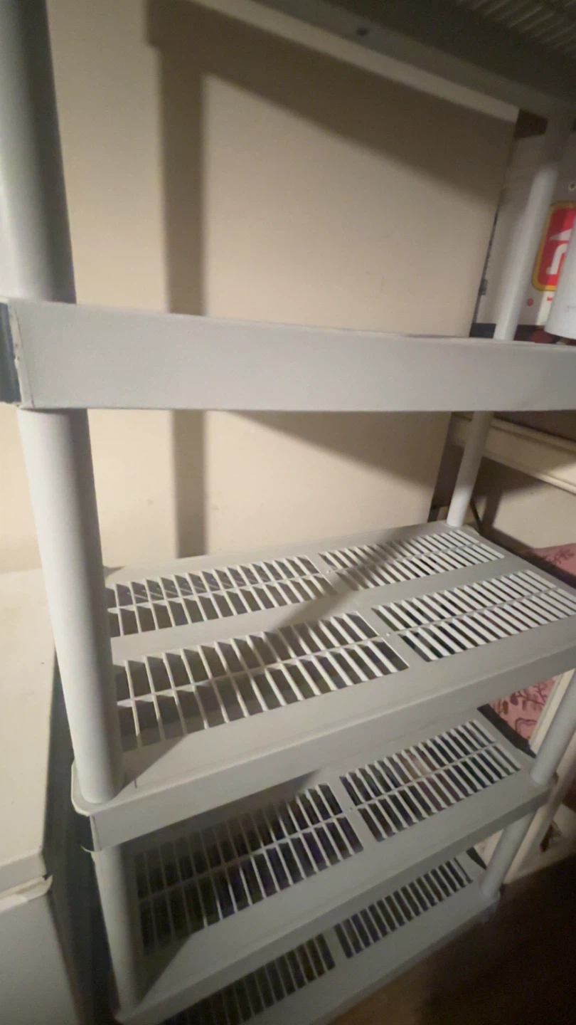 Grey 5-Tier Plastic Shelving Unit - photo 2