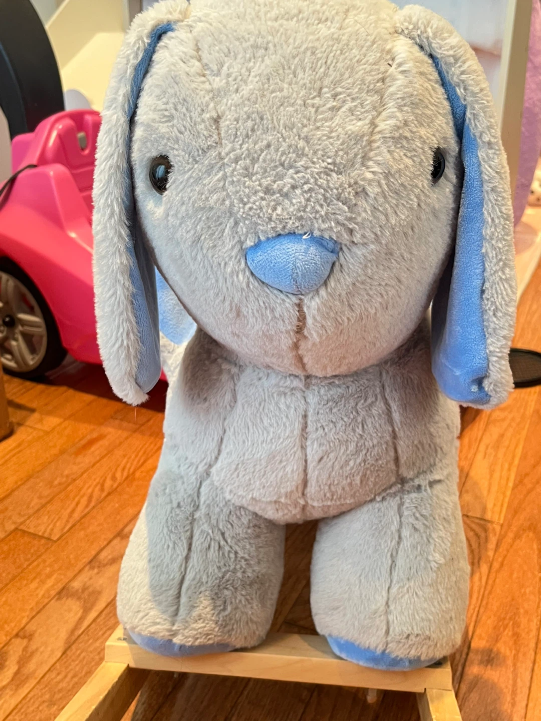 Gray Plush Bunny Rocker