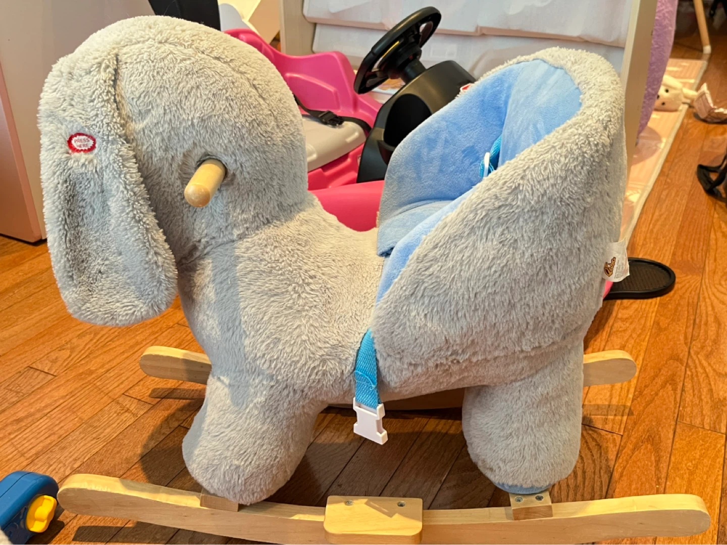 Gray Plush Bunny Rocker - photo 2