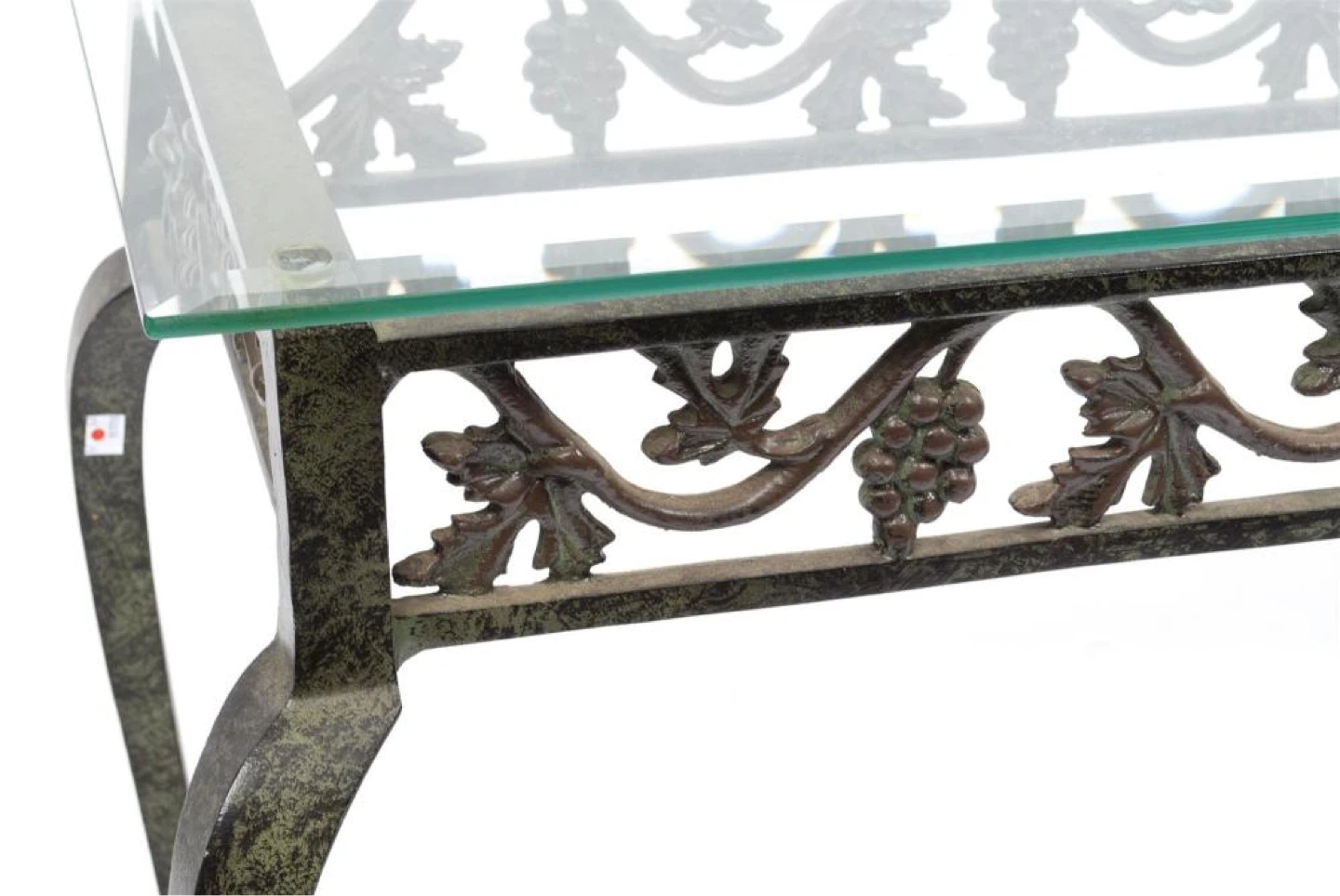 2 ornate metal base for glass table only - photo 3