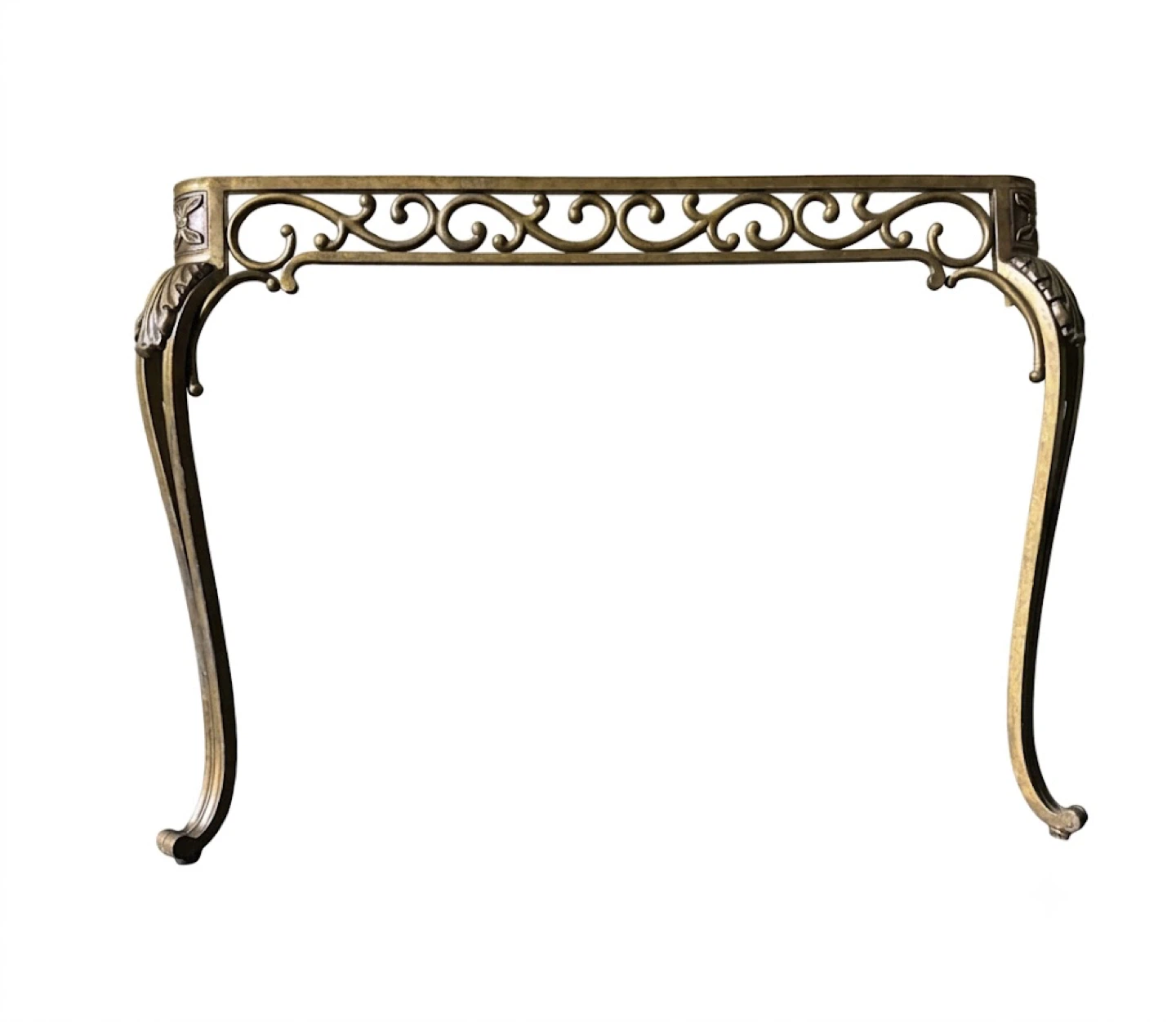 2 ornate metal base for glass table only
