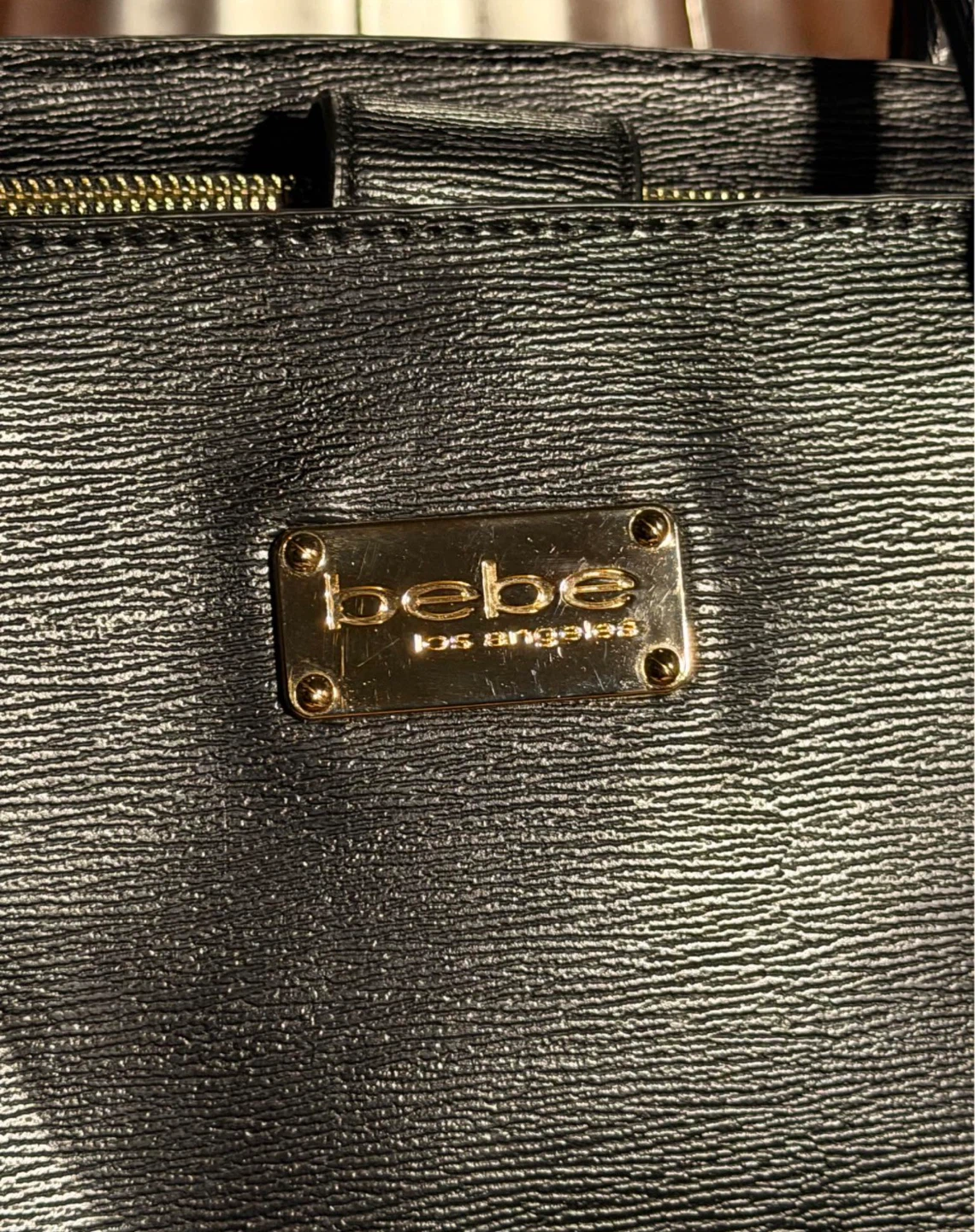 Bebe Aubrey Black Faux Leather bag - photo 5