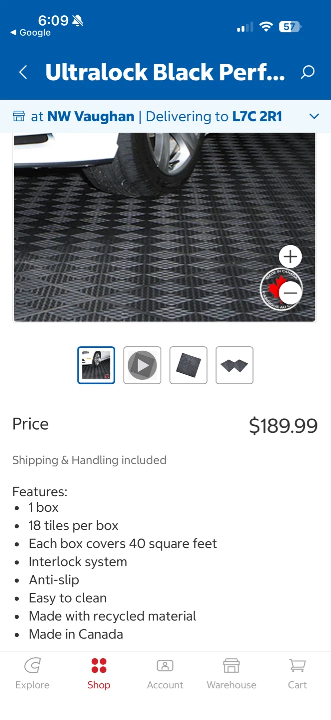 Ultralock Black Perforated Garage Tiles - photo 2