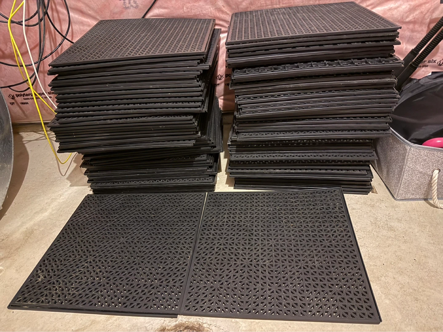 Ultralock Black Perforated Garage Tiles