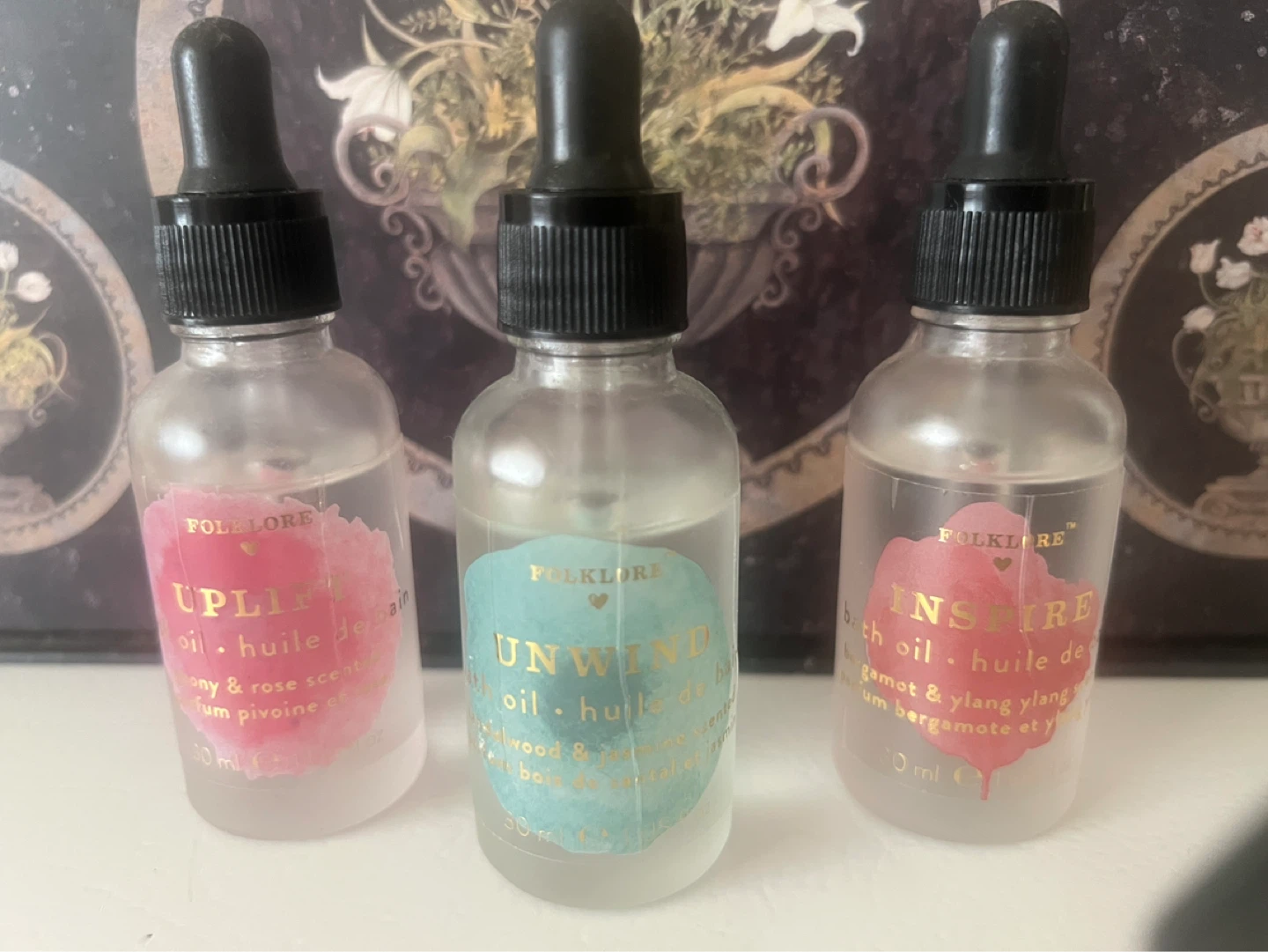 Folklore Bath Oils - Uplift, Unwind, Inspire