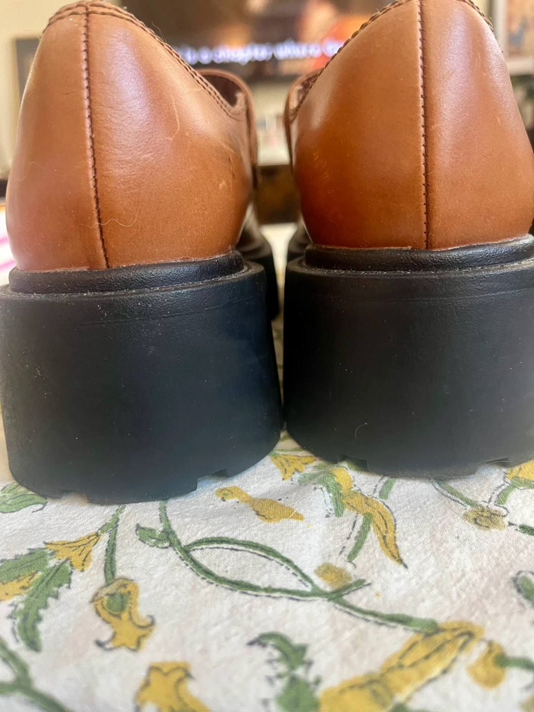 ALDO Brown Leather Mary Jane Platform Shoes - photo 4