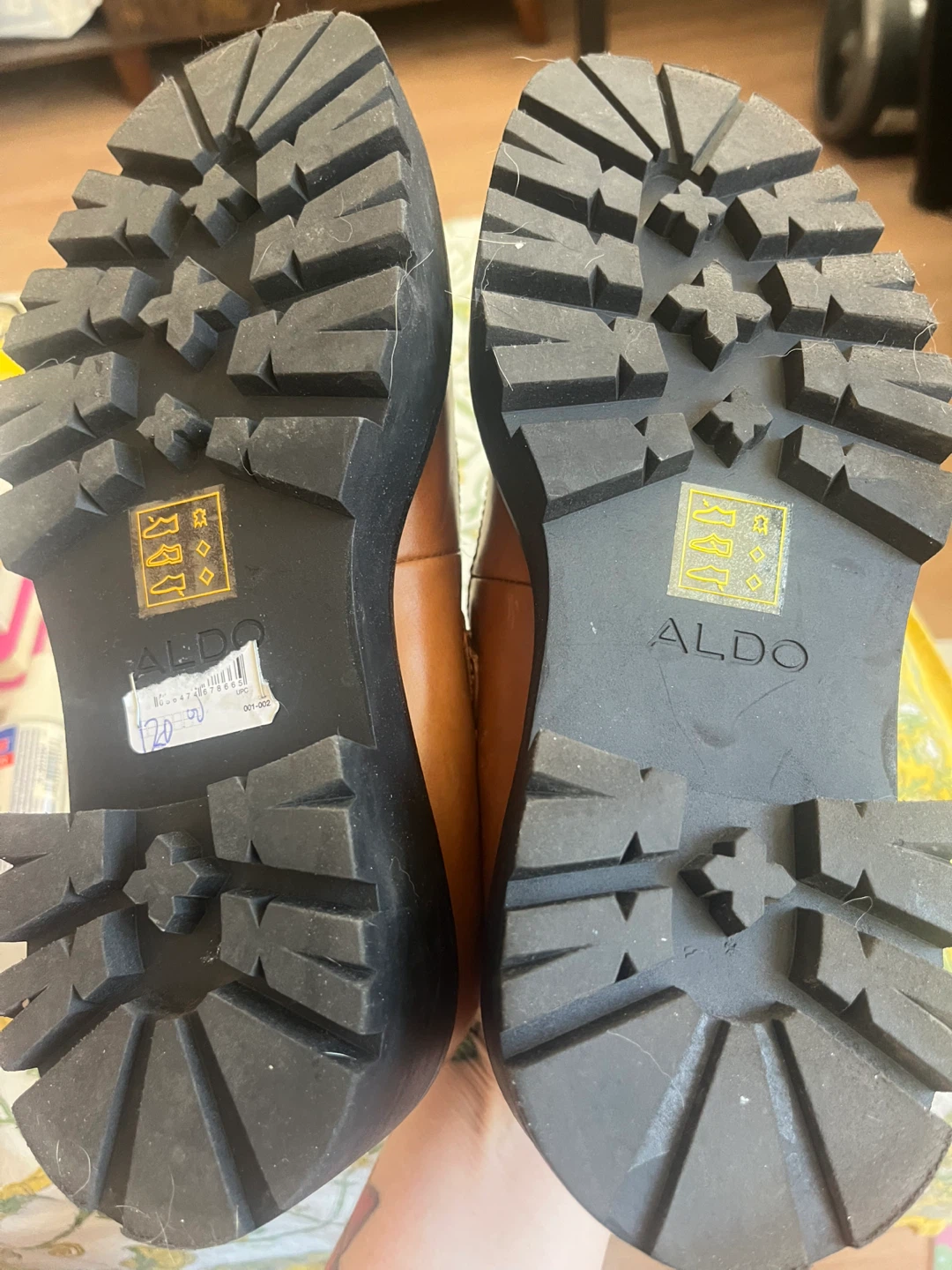 ALDO Brown Leather Mary Jane Platform Shoes - photo 3