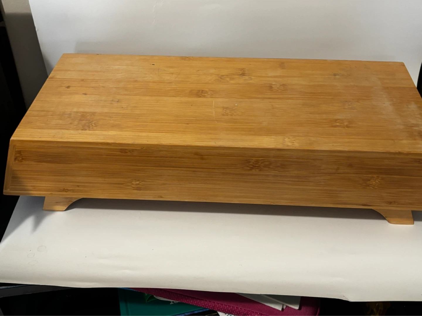 Bamboo Desk Organizer with 3 Drawers - photo 4