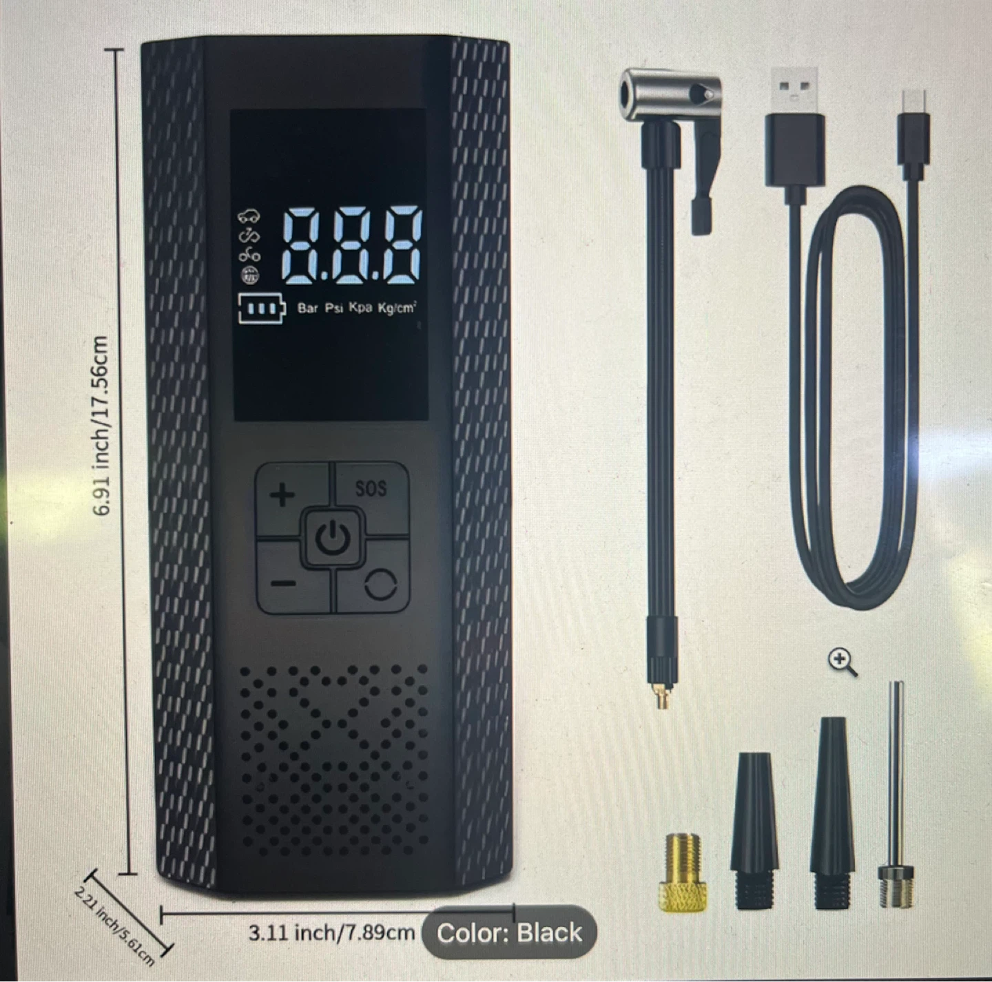 Portable wireless air pump