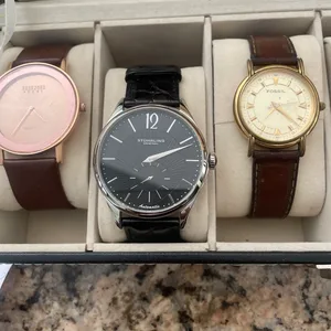 Fossil, Stuhrling, and Berenger Steel Watches