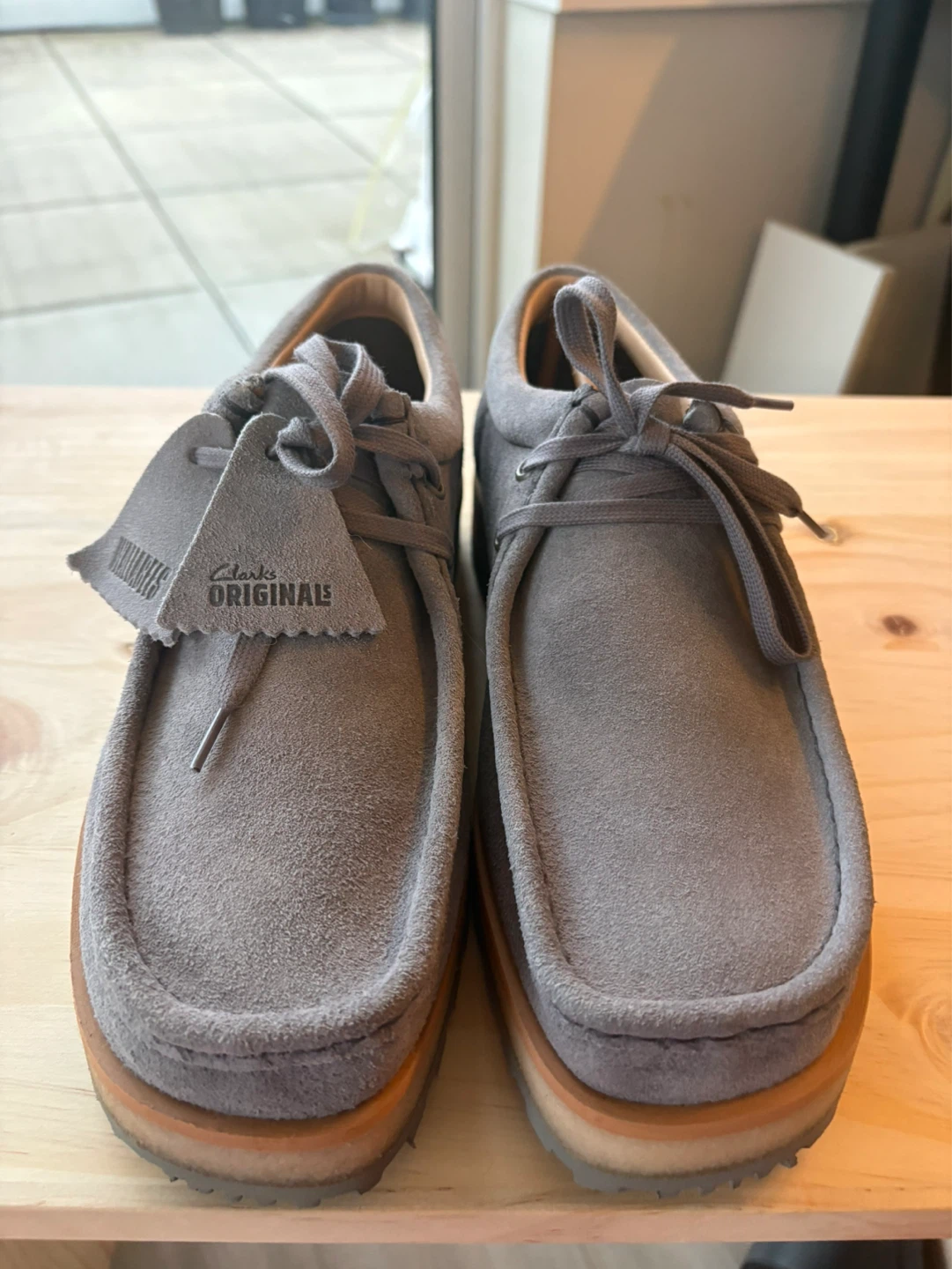 BNIB Clarks Wallabee Suede Shoes (Grey) - photo 2